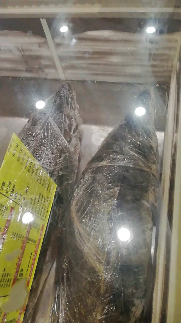 第一次看到这么大的鱼,足有两米长,东北青根鱼、大马哈里,价格实惠,味道不错。