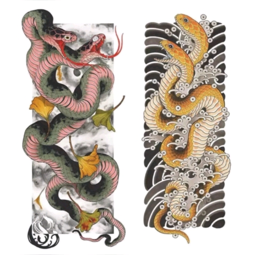 #纹身#一波漂亮的花臂手稿分享!
