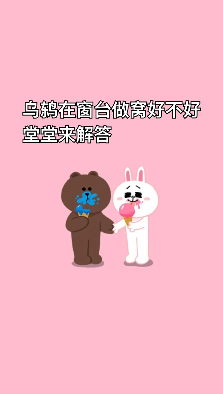 乌鸫在窗台做窝好不好