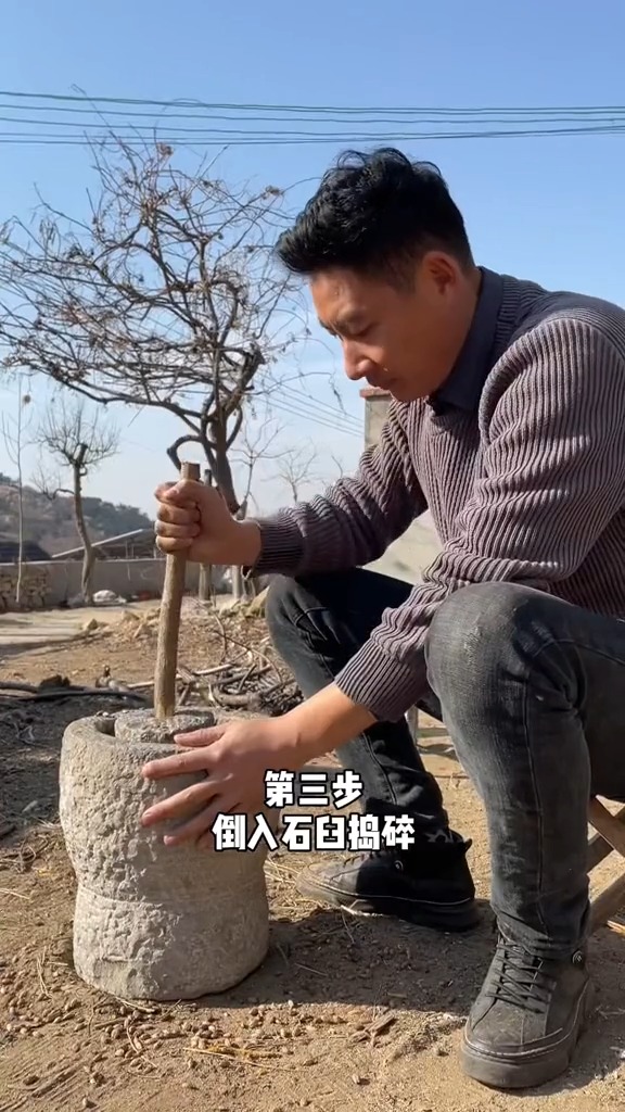 地锅炒苍耳子油,您学会了吗?