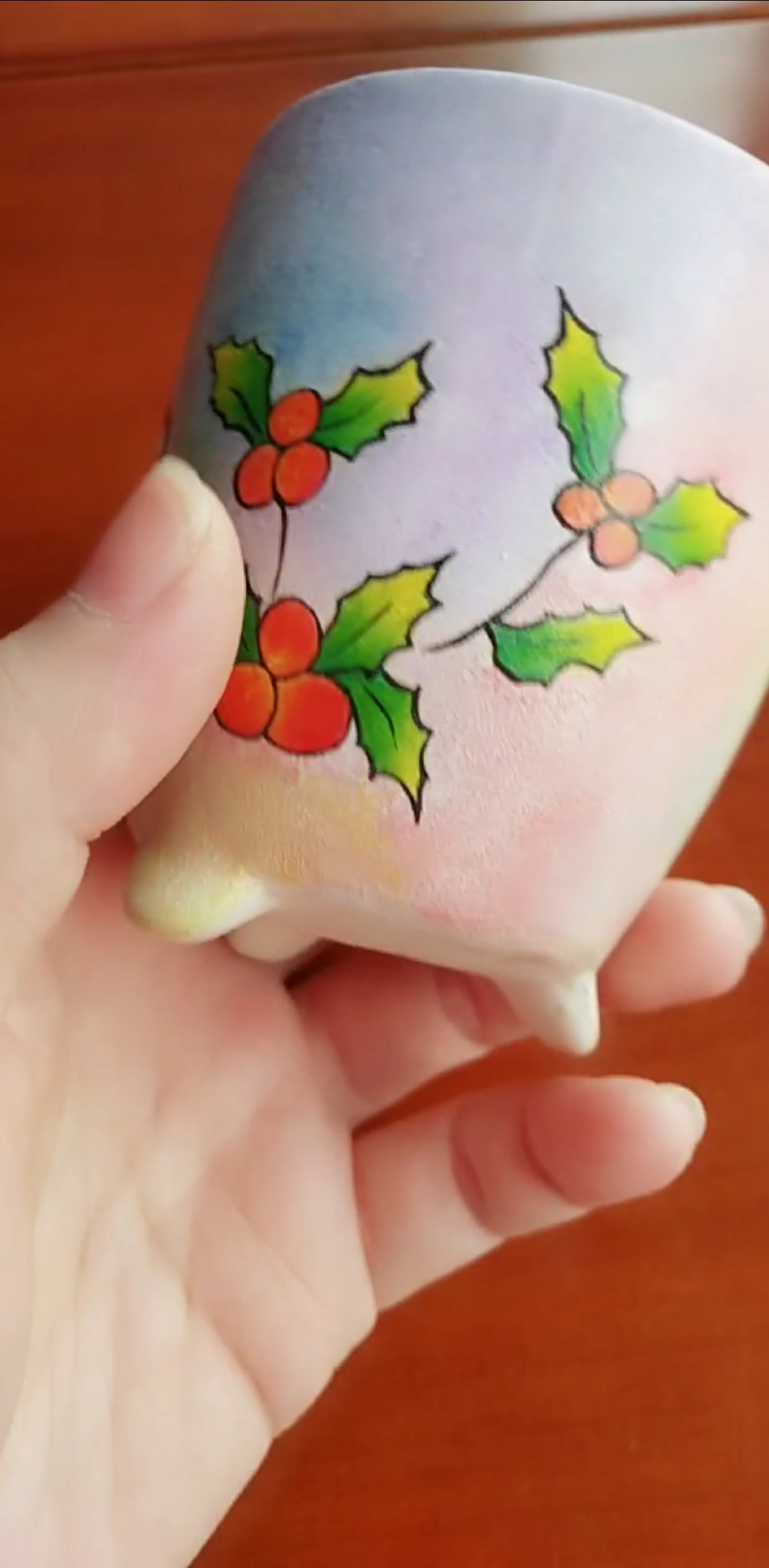 #手工制作#多肉花盆手绘,圣诞节系列…… 