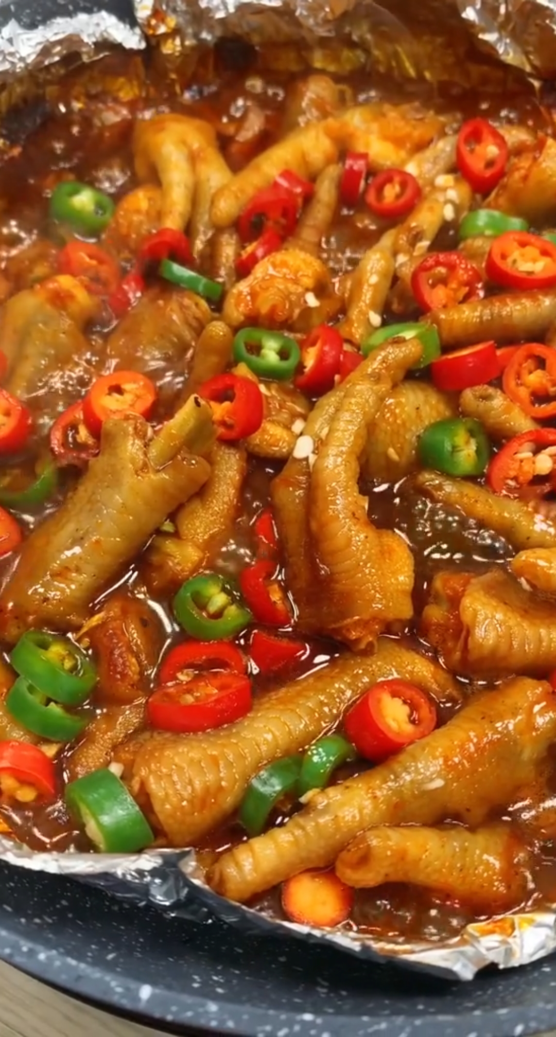 锡纸鸡爪,满口留香,太好吃啦
