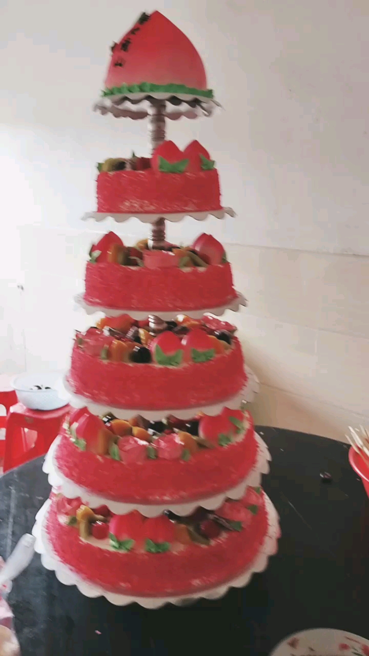 #花式摇红包#60大寿蛋糕