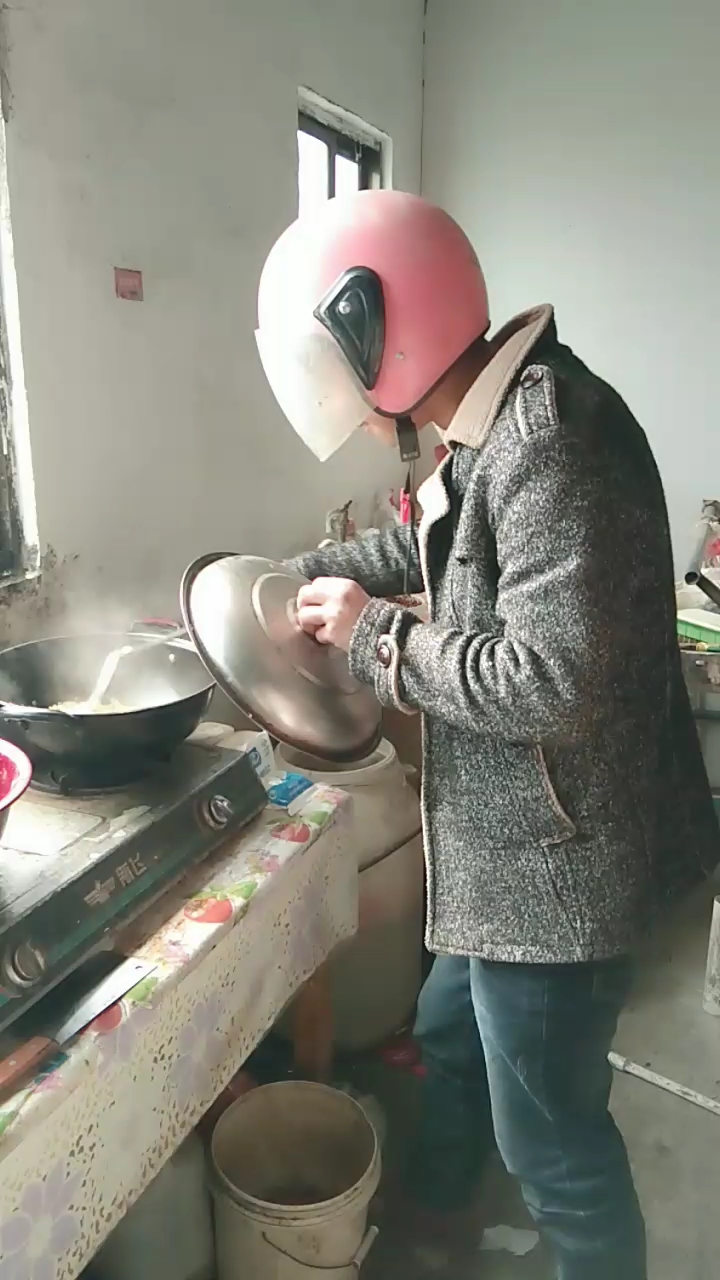 第一次炒菜。