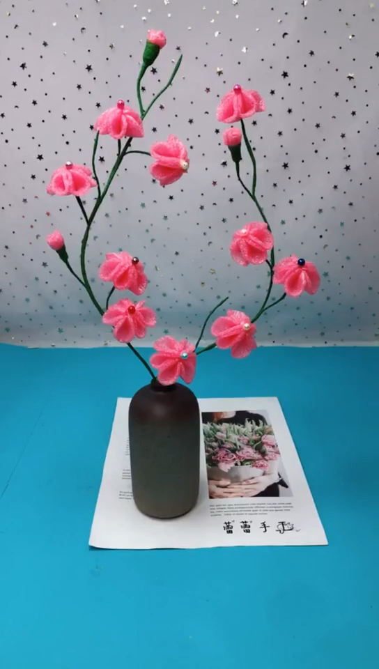 #手工制作#泡沫纸别扔掉了,它也可以制作成美丽的花朵,简单又好看!