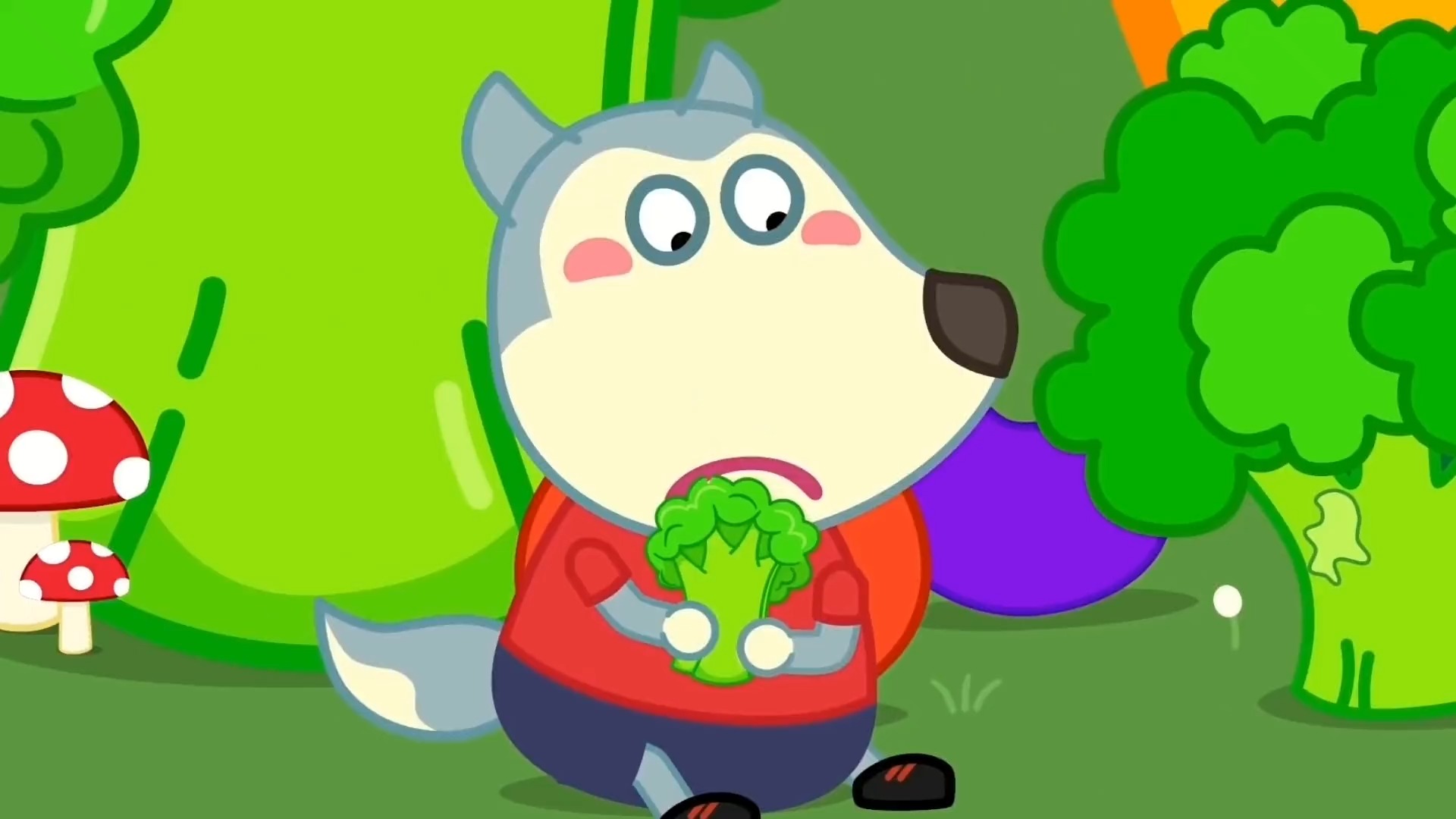 #动漫#小朋友们一定要向沃夫务学习,要多吃蔬菜,身体才会健康。