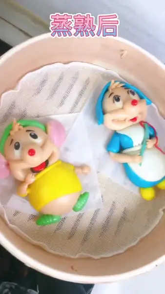 卡通人物造型馒头,舍得吃掉吗