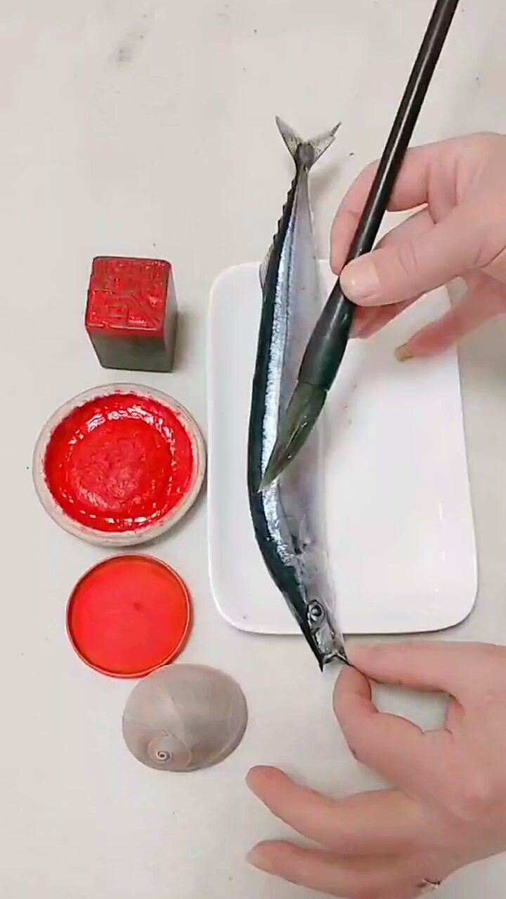 #我要上热门#画鱼我是认真的