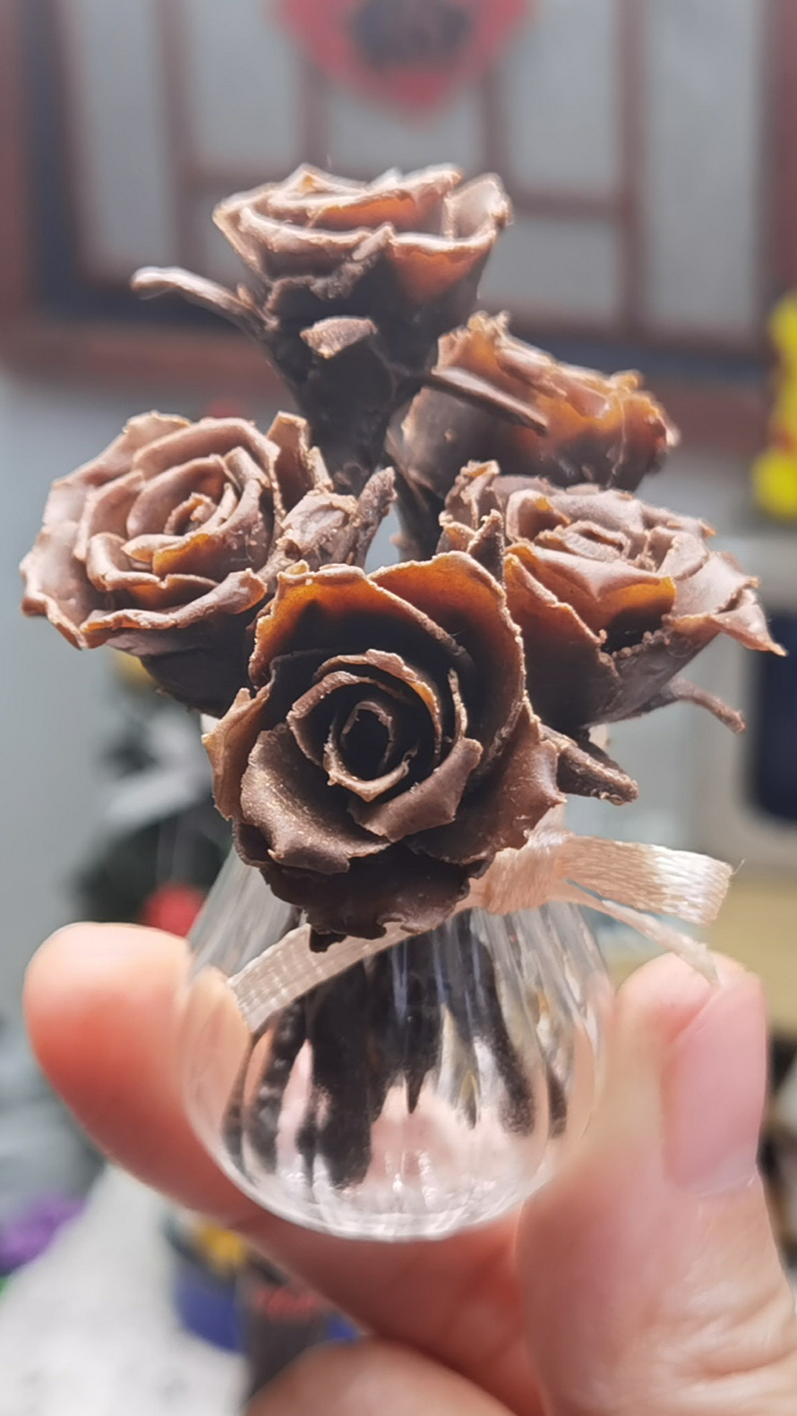 #美食#迷你厨房,巧克力玫瑰花