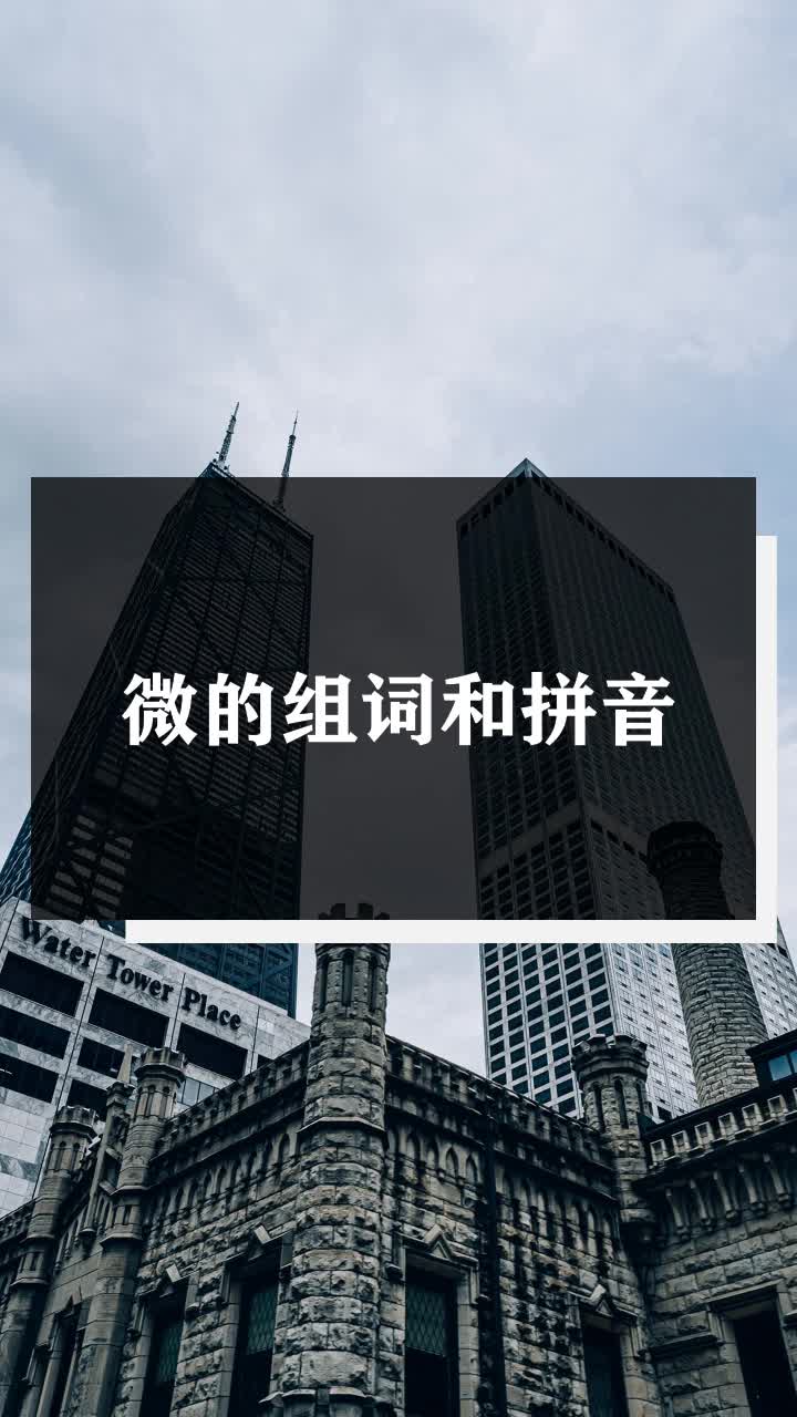 微的组词和拼音