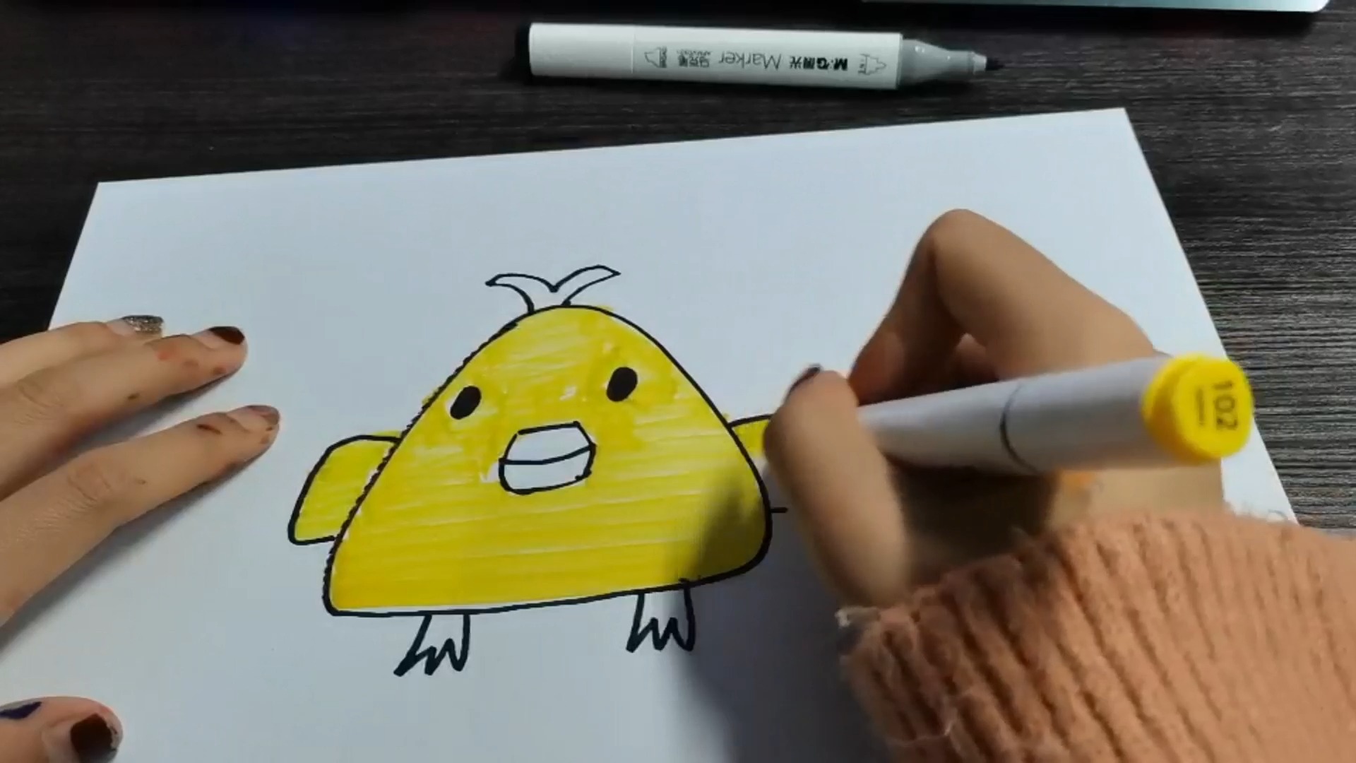 简笔画|小动物系列,一只傲娇的小鸡~快来学习吧!