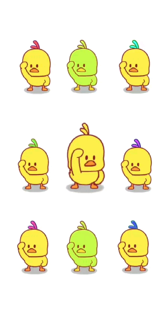 呆毛变色版小黄鸭