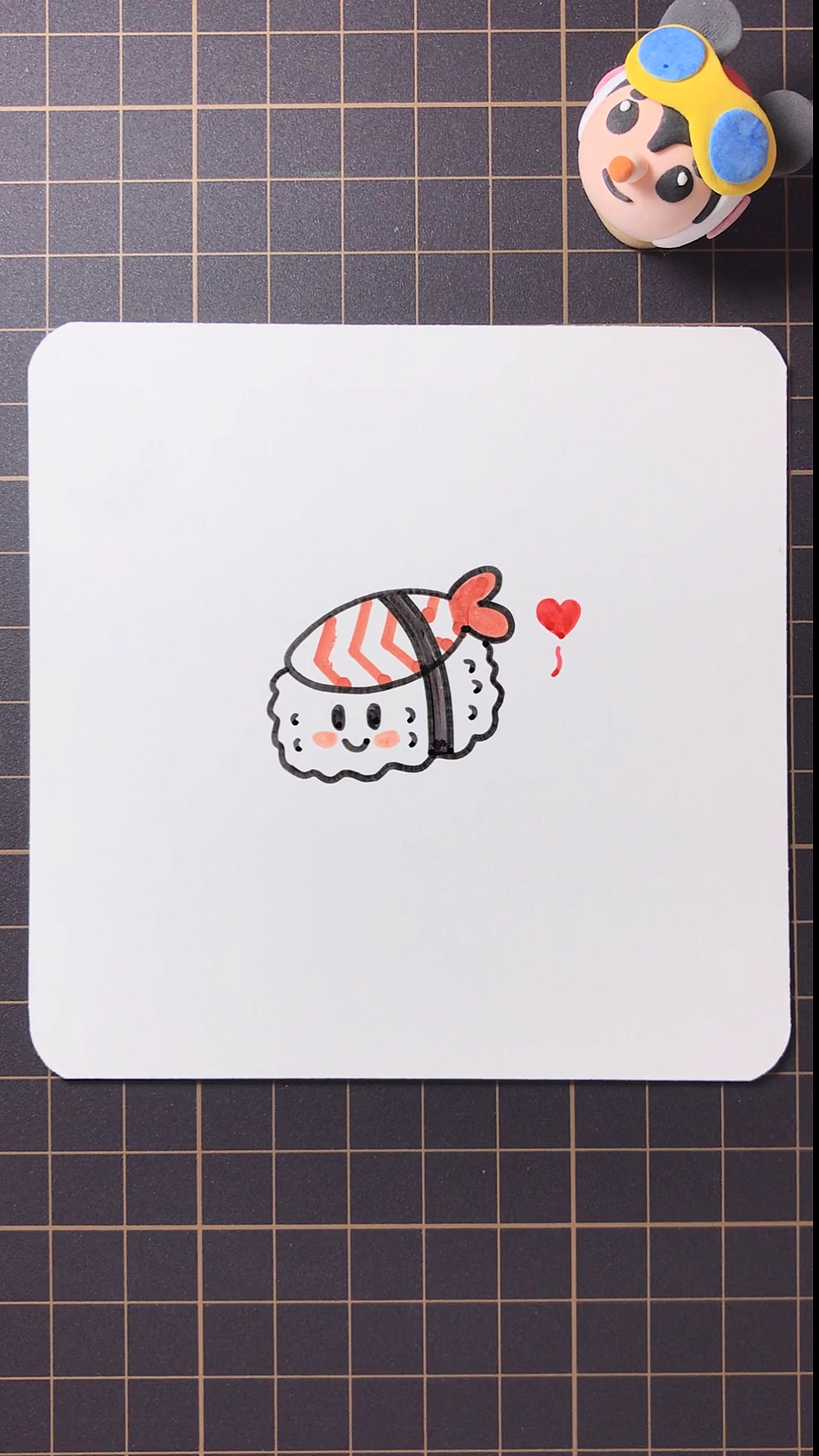 #简笔画#简单易学的寿司简笔画教程