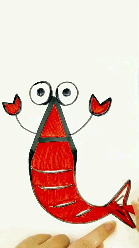 这小龙虾哪里没画对吗?