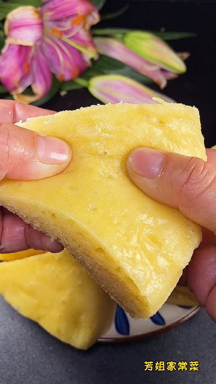 玉米面发糕 全程不用手沾面