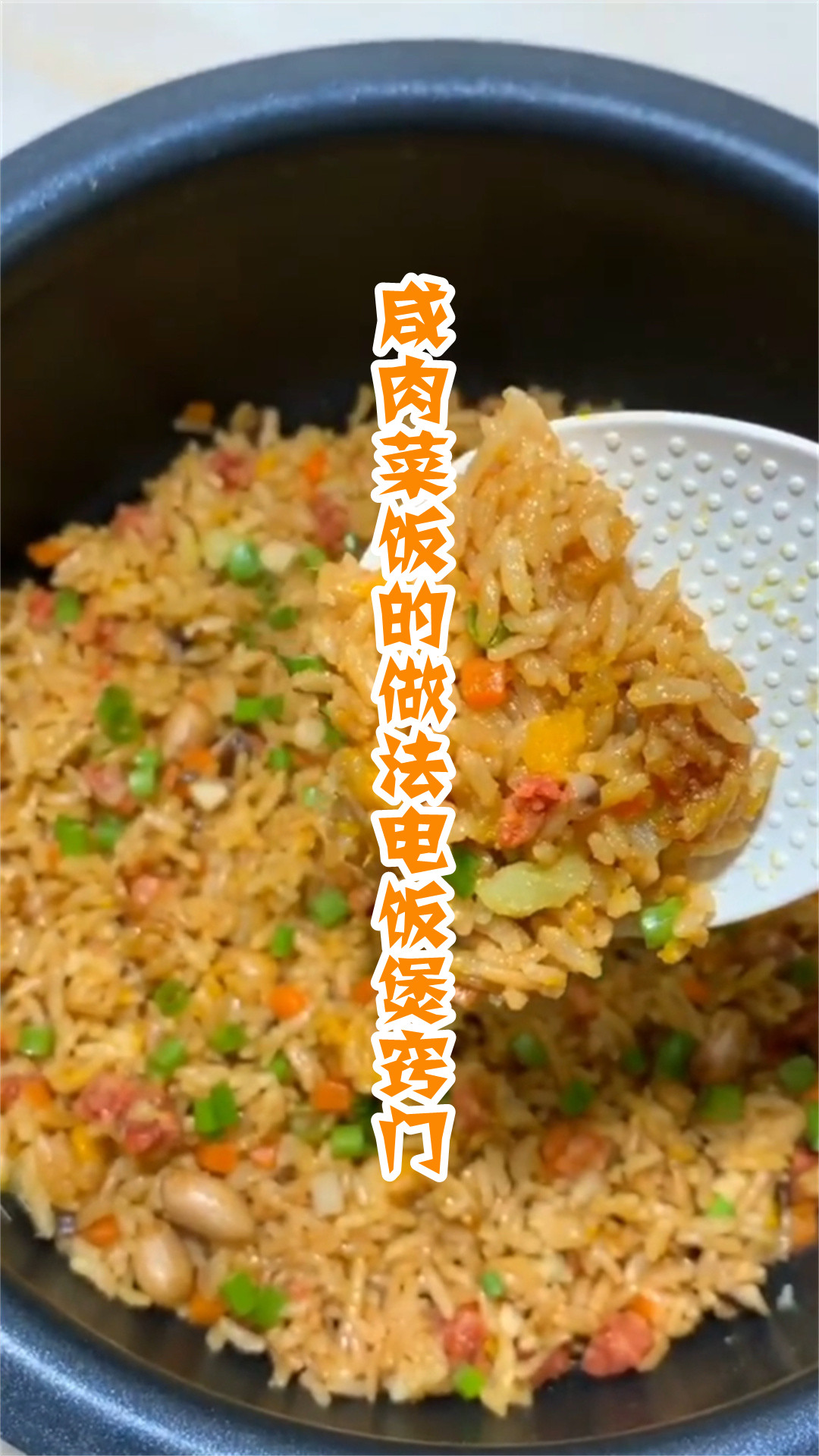 咸肉菜饭的做法电饭煲窍门