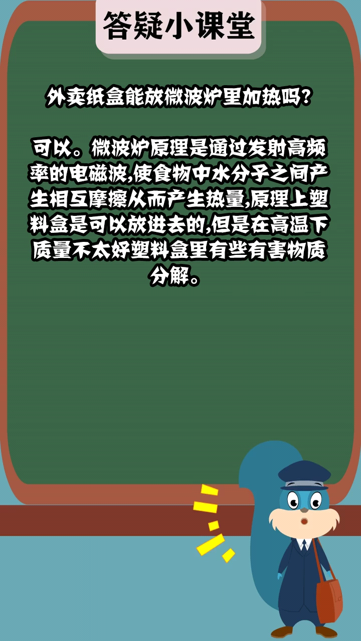 外卖纸盒能放微波炉里加热吗?