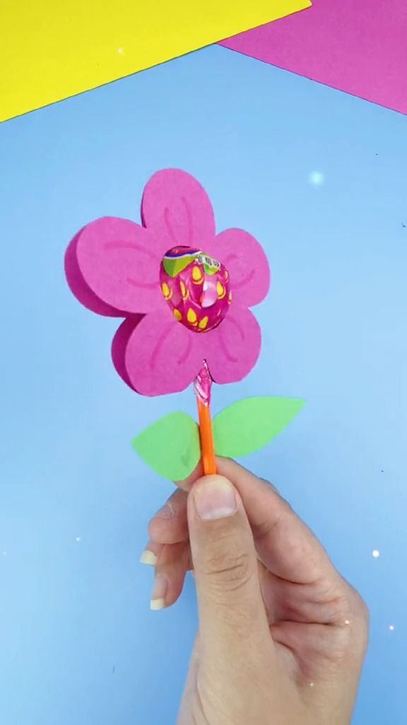 #手工制作#美美的棒棒糖花束,送给最爱的老师!