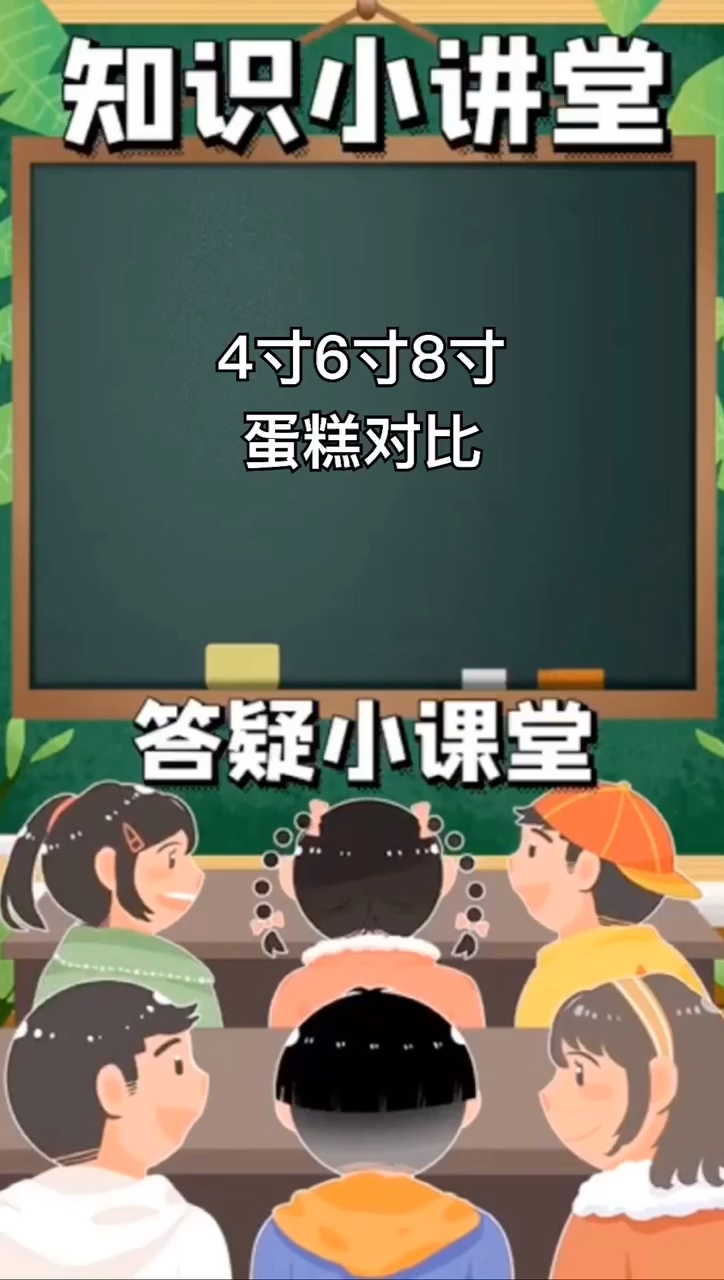 我来告诉你 4寸6寸8寸蛋糕对比