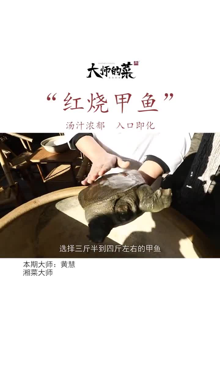 湖南硬菜“红烧甲鱼”,家常做法滋补佳品儿