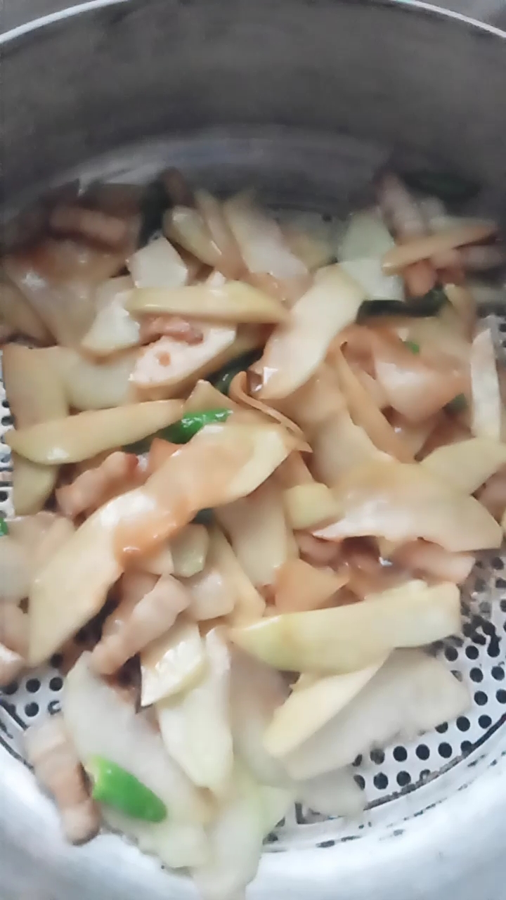 佛手瓜炒五花肉