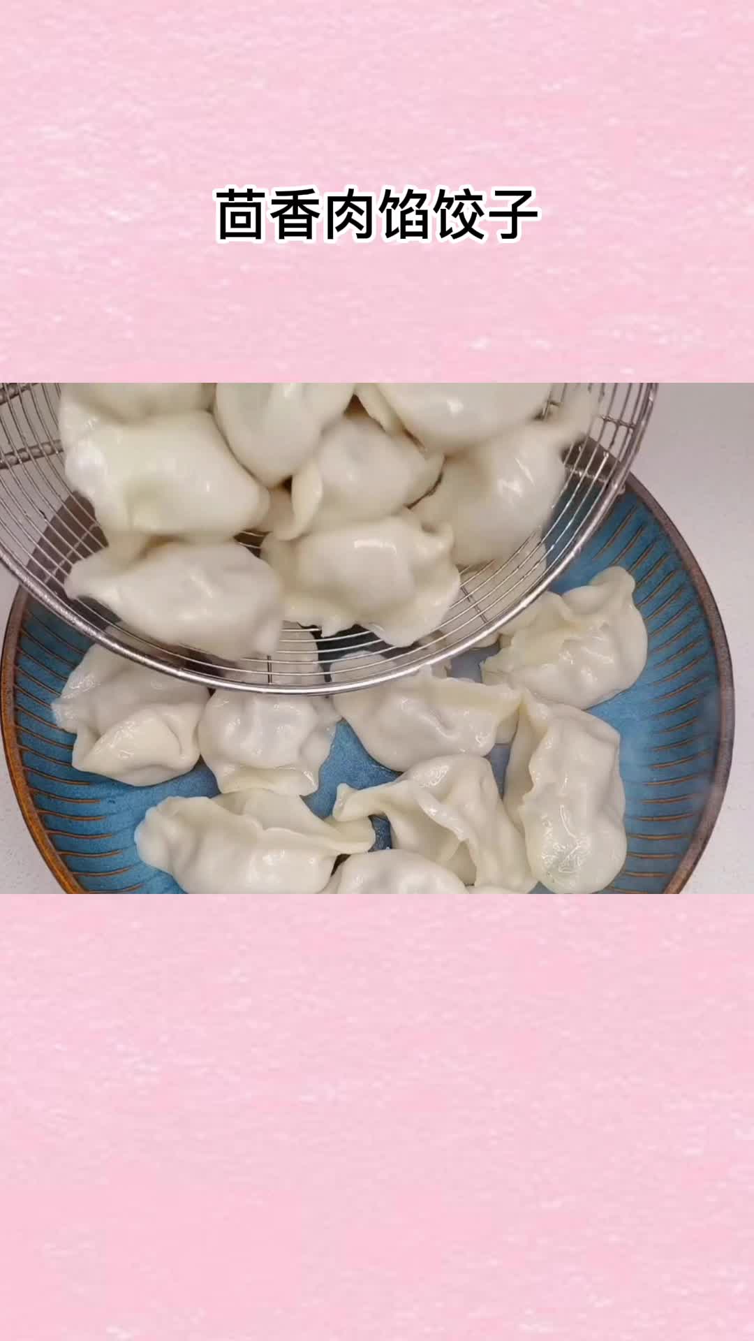 茴香猪肉饺子馅儿,这样调馅才叫香