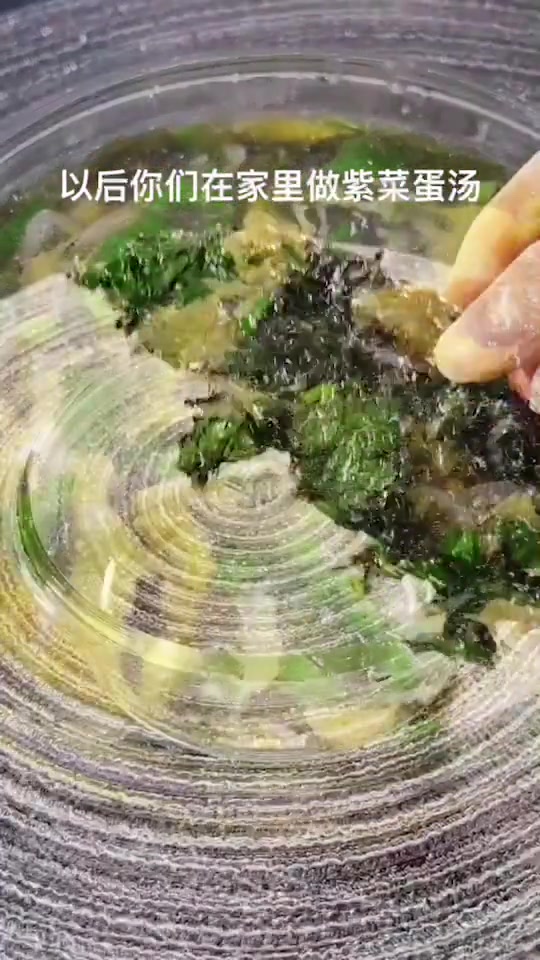 简简单单来个紫菜虾皮蛋花汤