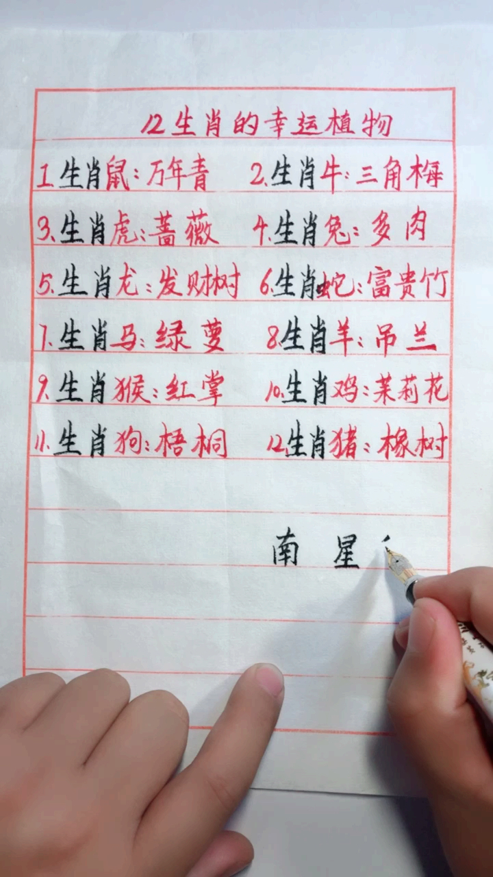 12生肖的幸运植物!你知道吗?