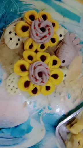 妈妈蒸的花样馒头太漂亮了?么么哒 