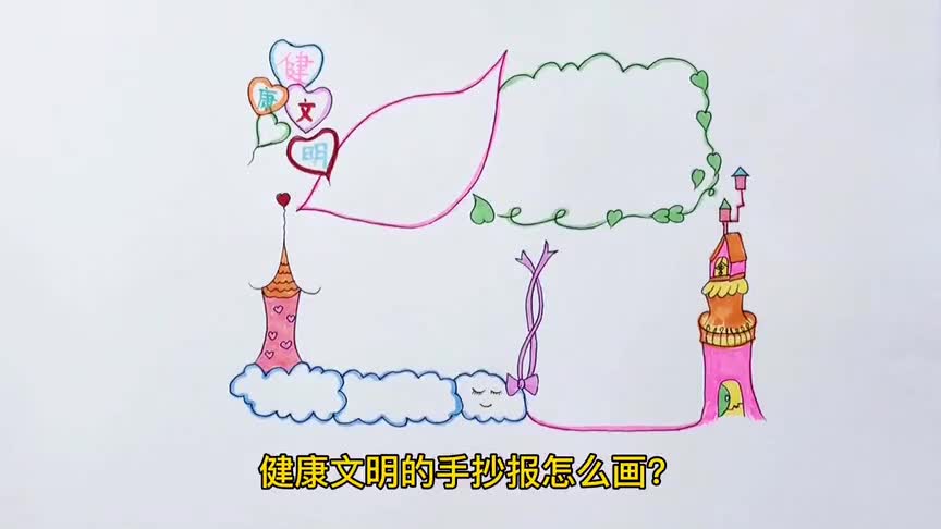 健康文明的手抄报怎么画简单又好看