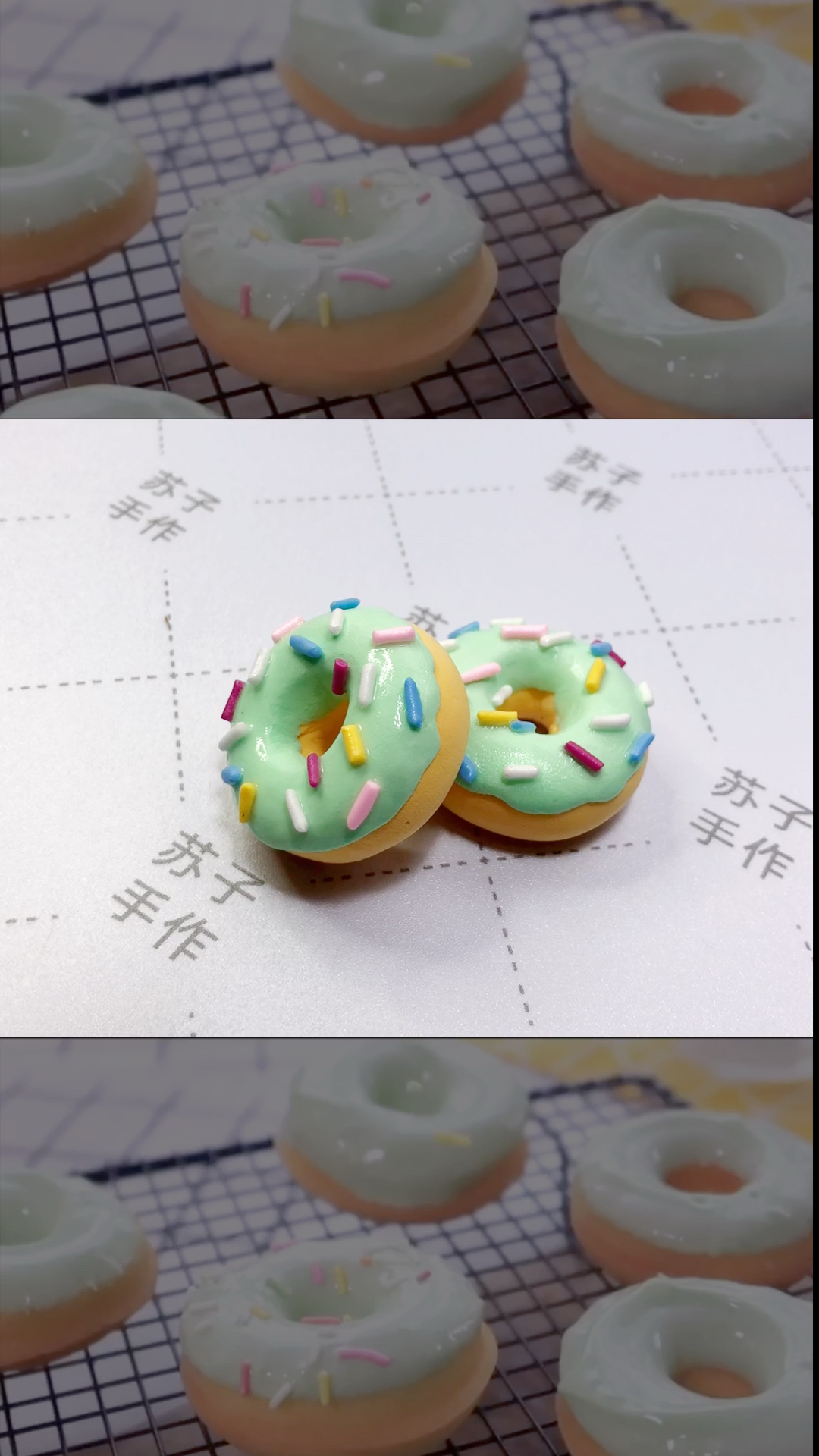 #寻找最牛手艺人#爱情是什么颜色？那当然是选择原谅他啊！来一个绿油油的原谅色甜甜圈怎么样？