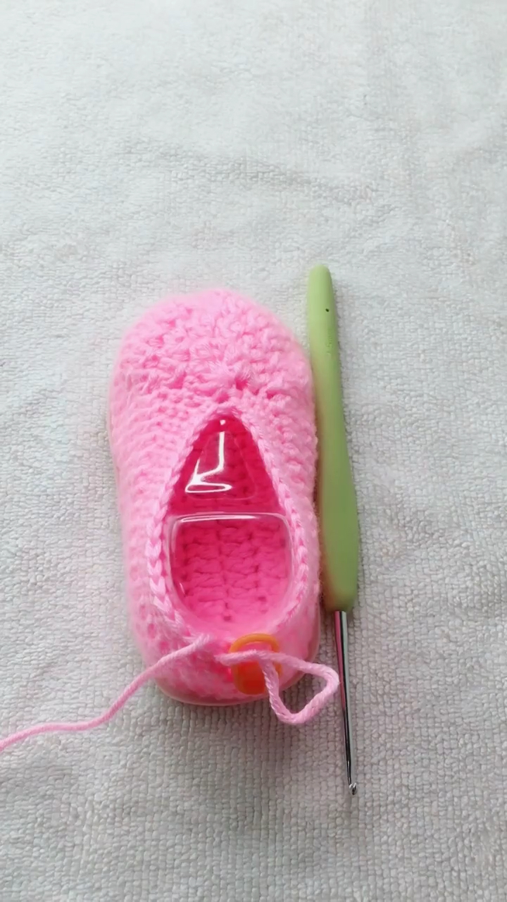 #我要上热门#泡芙花女宝宝婴儿鞋教程18