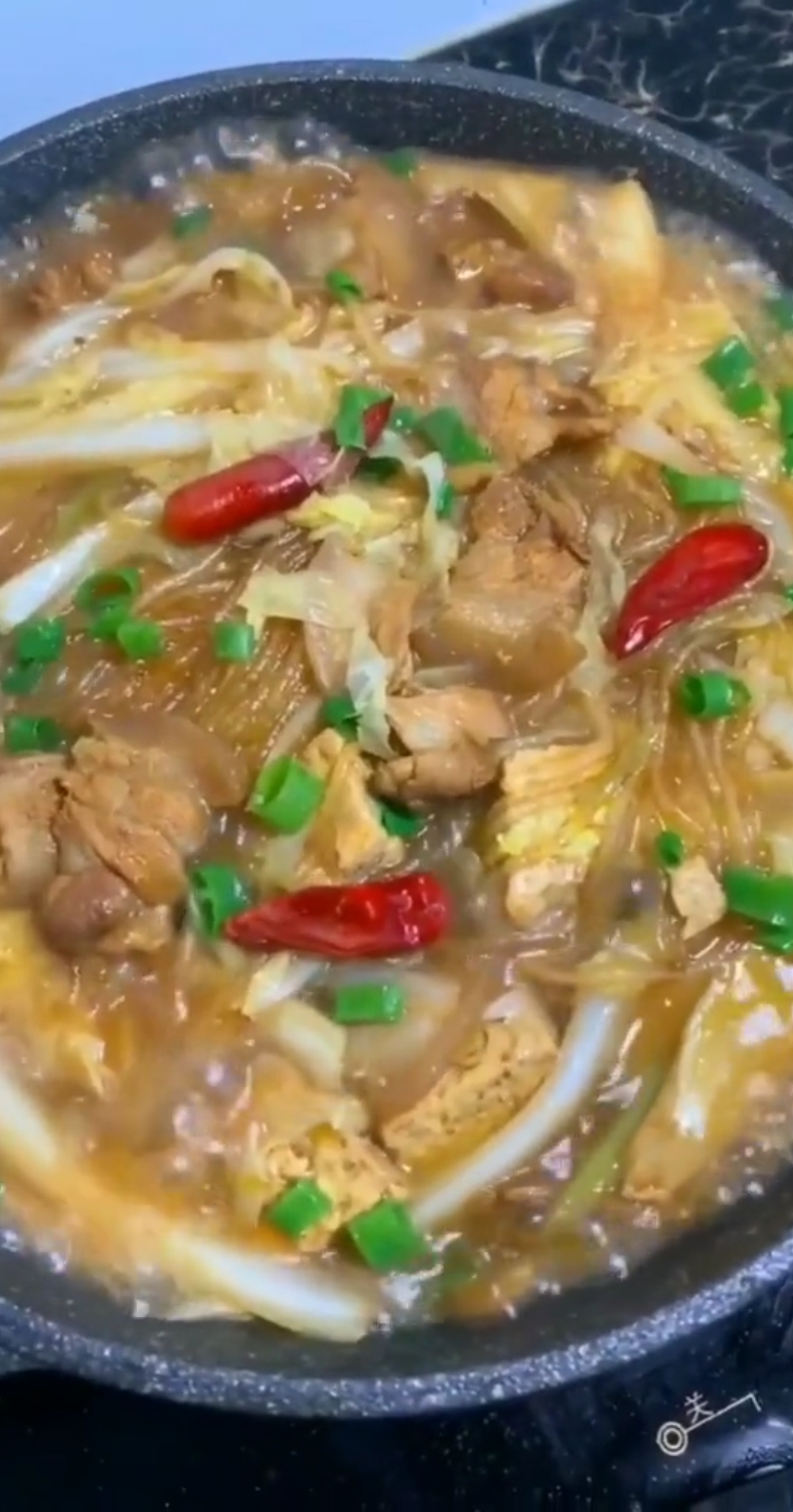 #舌尖上的乡村美食#北方家常菜——白菜粉条炖豆腐