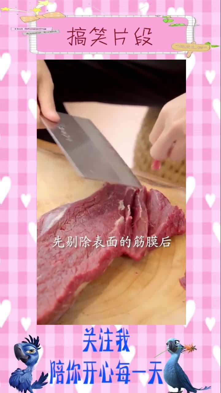 4个人3个小时的捶打,只为吃到潮汕味道的纯手打牛肉丸!,搞笑段子