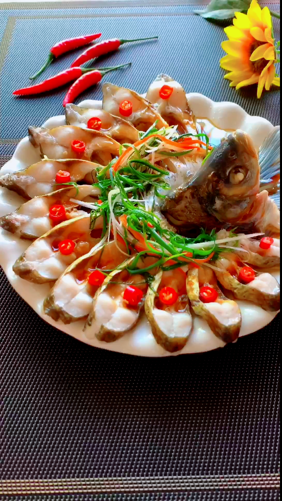 #爱美食爱生活#年夜菜孔雀开屏鱼,寓意花开富贵、年年有余