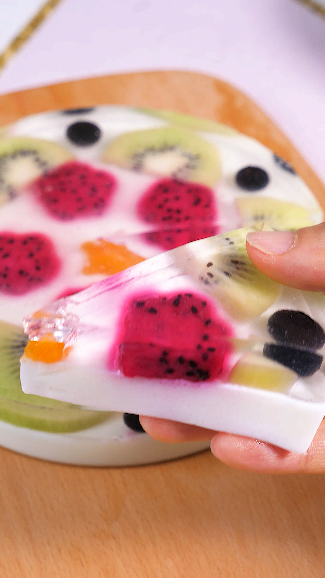 #你好,夏天#夏天的味道 水果果冻蛋糕 给您家宝宝做一个吧