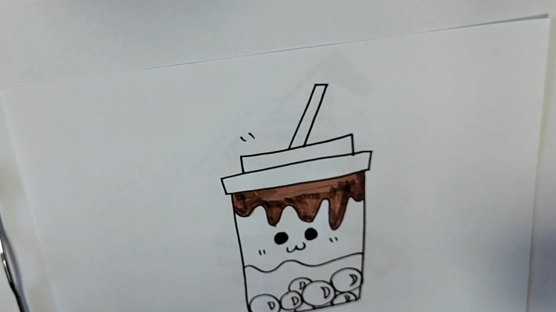 立立莉教你画朱古力奶茶,一起学!