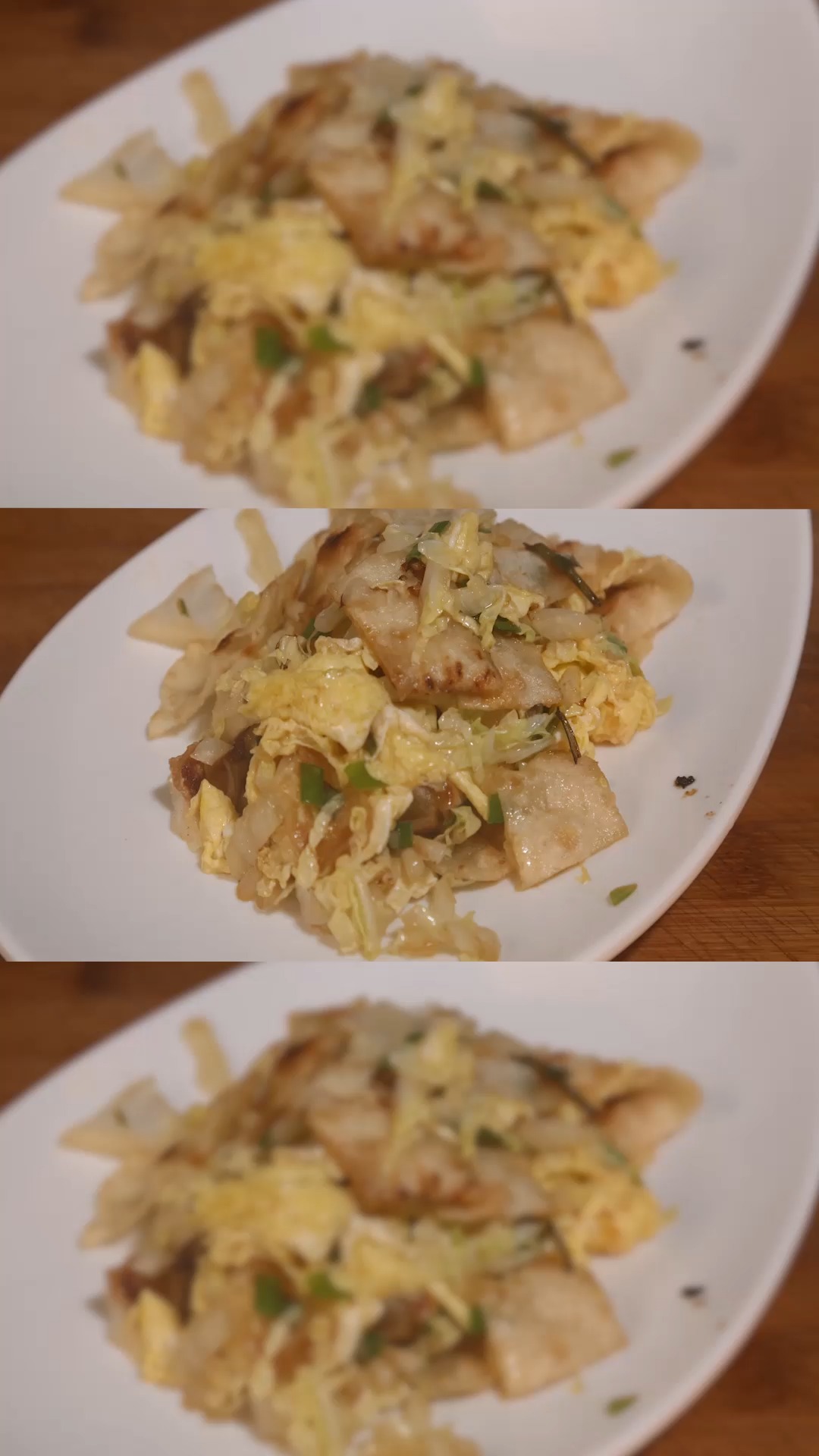 白菜丝炒饼的简单做法