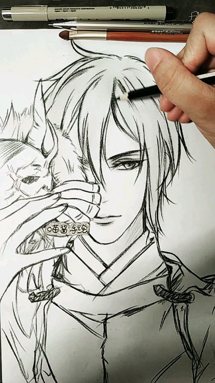 一分钟画出古风美男子!