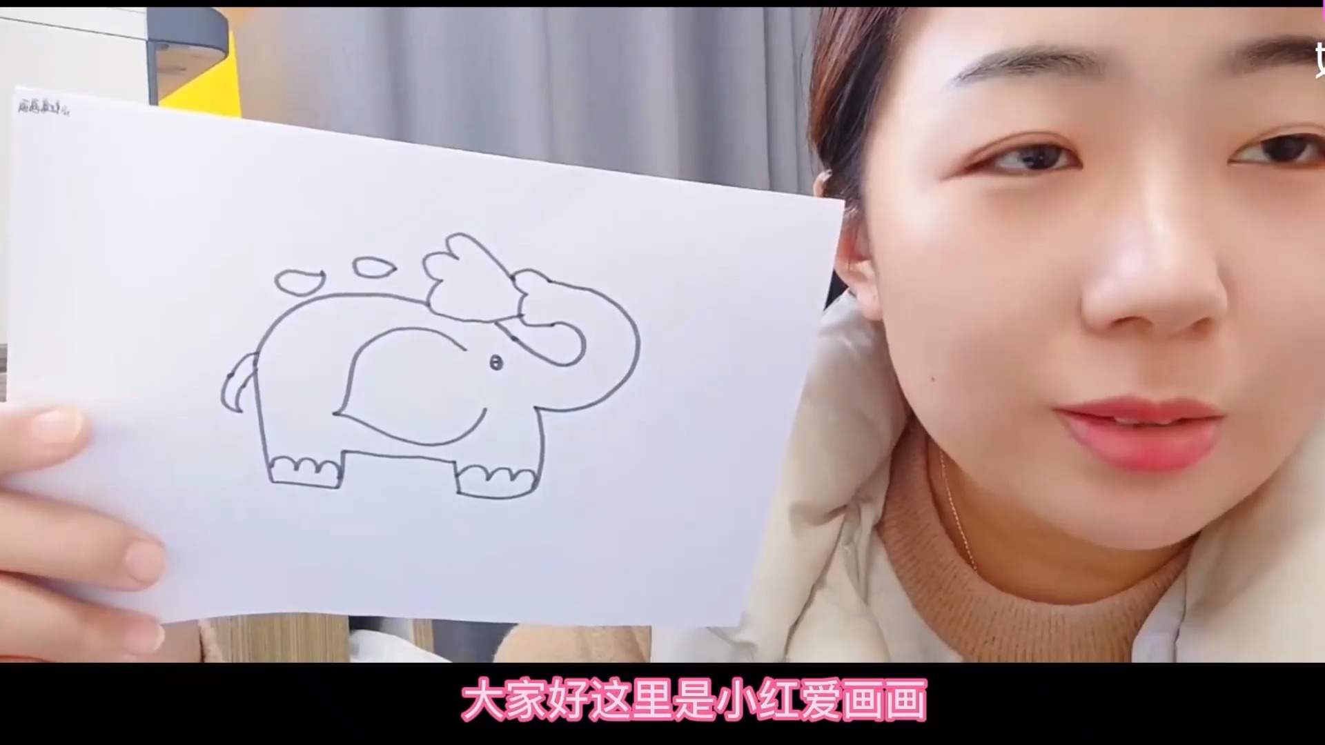 大象的简笔画画法来了