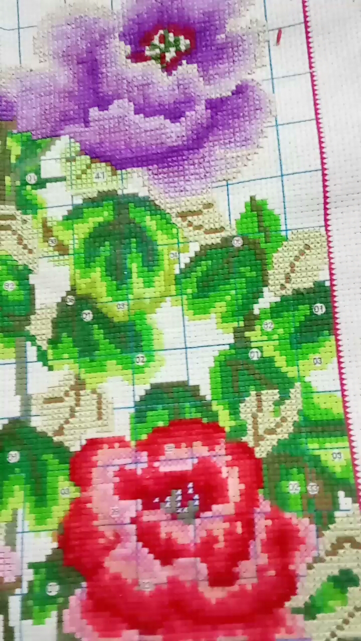 《富贵花开龙凤呈祥》十字绣,接上个视频