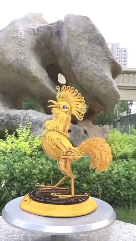 #全民手艺人#既然妈妈喜欢大公鸡,那我就给她做个永久的