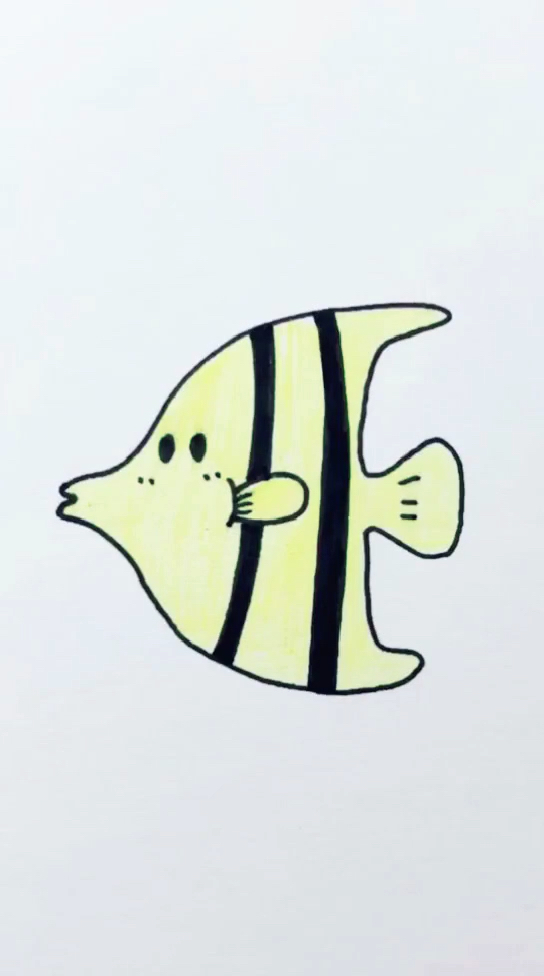 简笔画 换带鱼