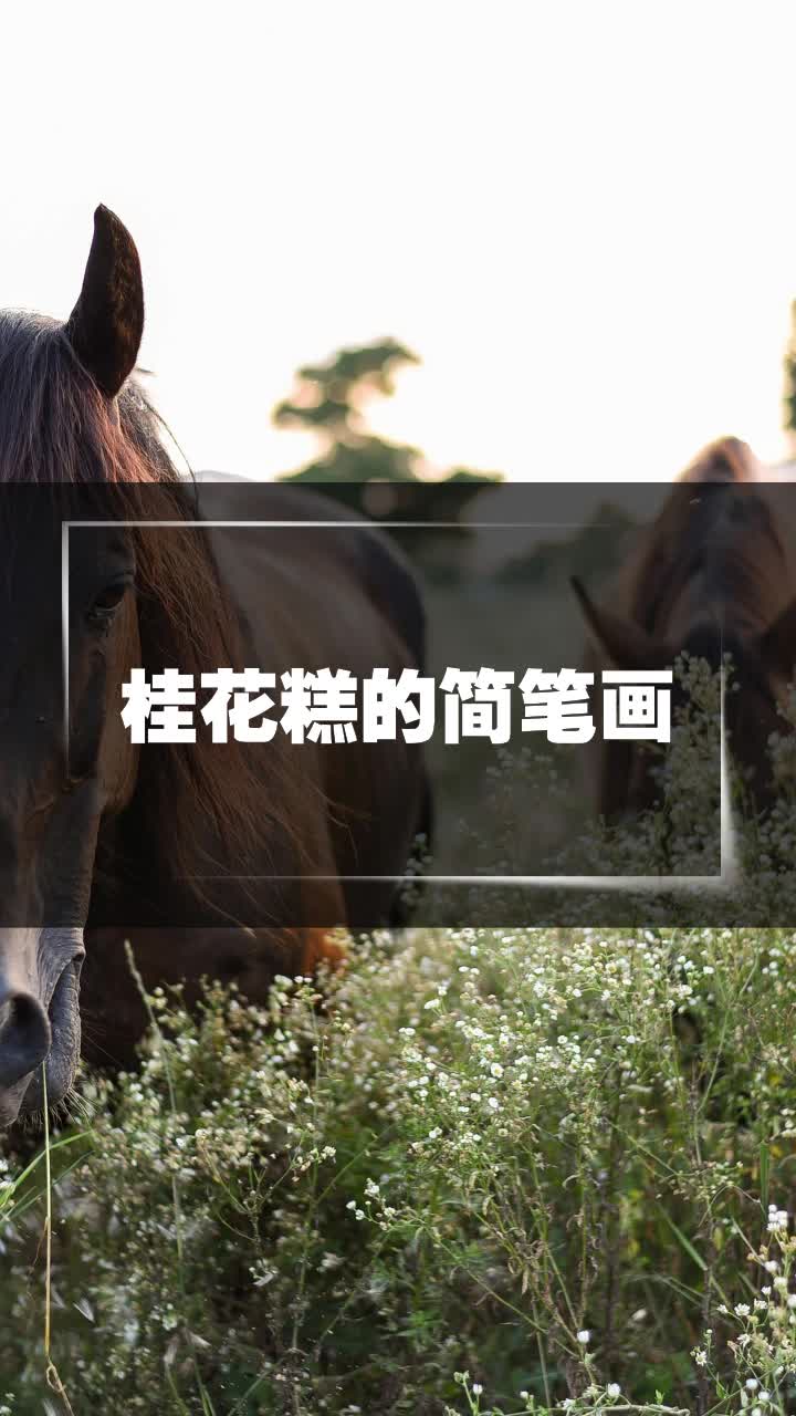 桂花糕的简笔画