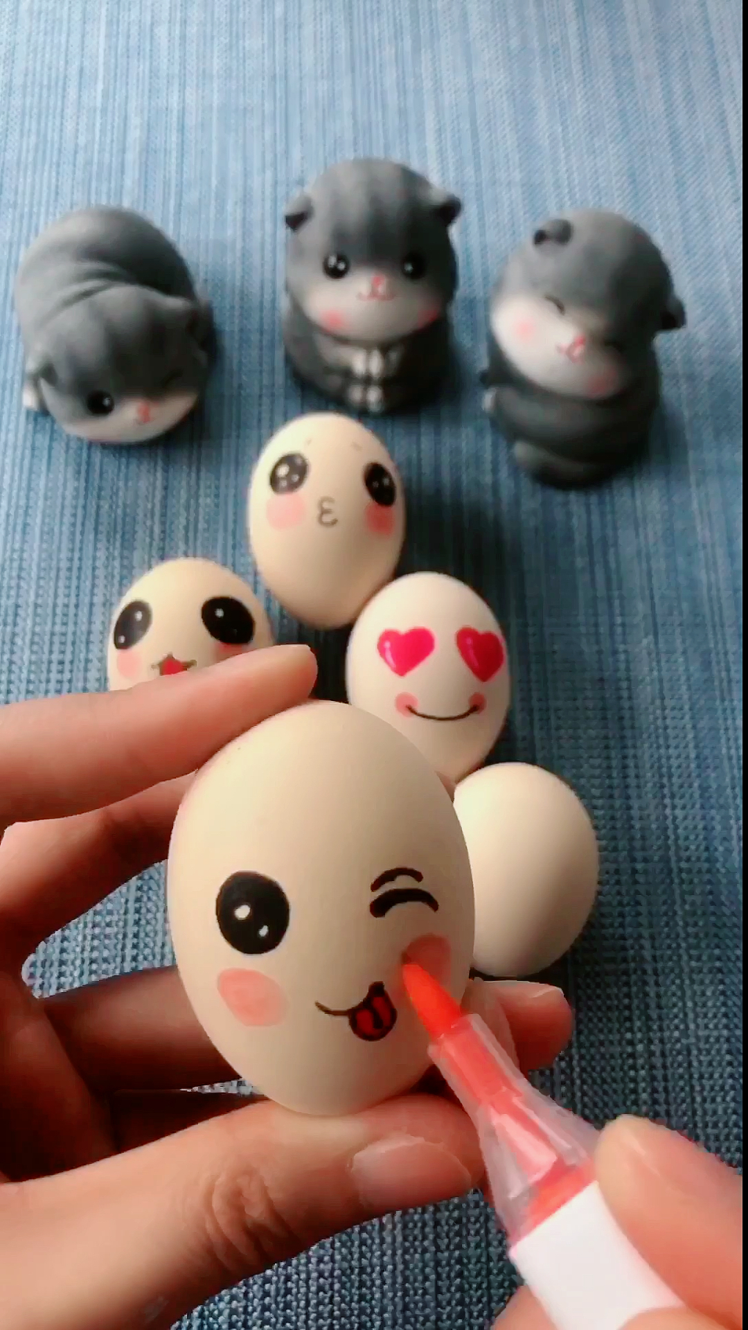 鸡蛋画表情,超可爱