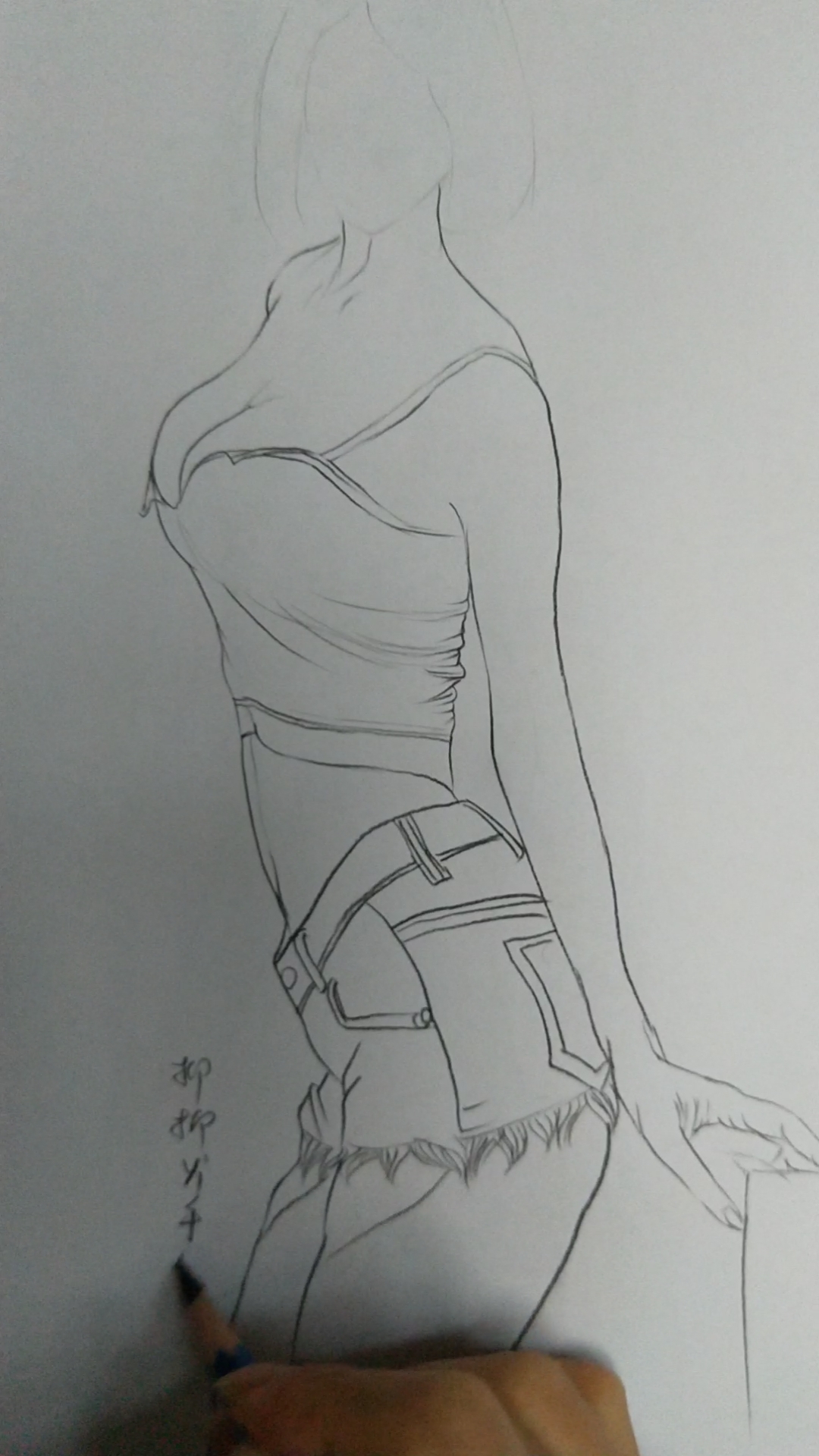#素描绘画#教你画美女、