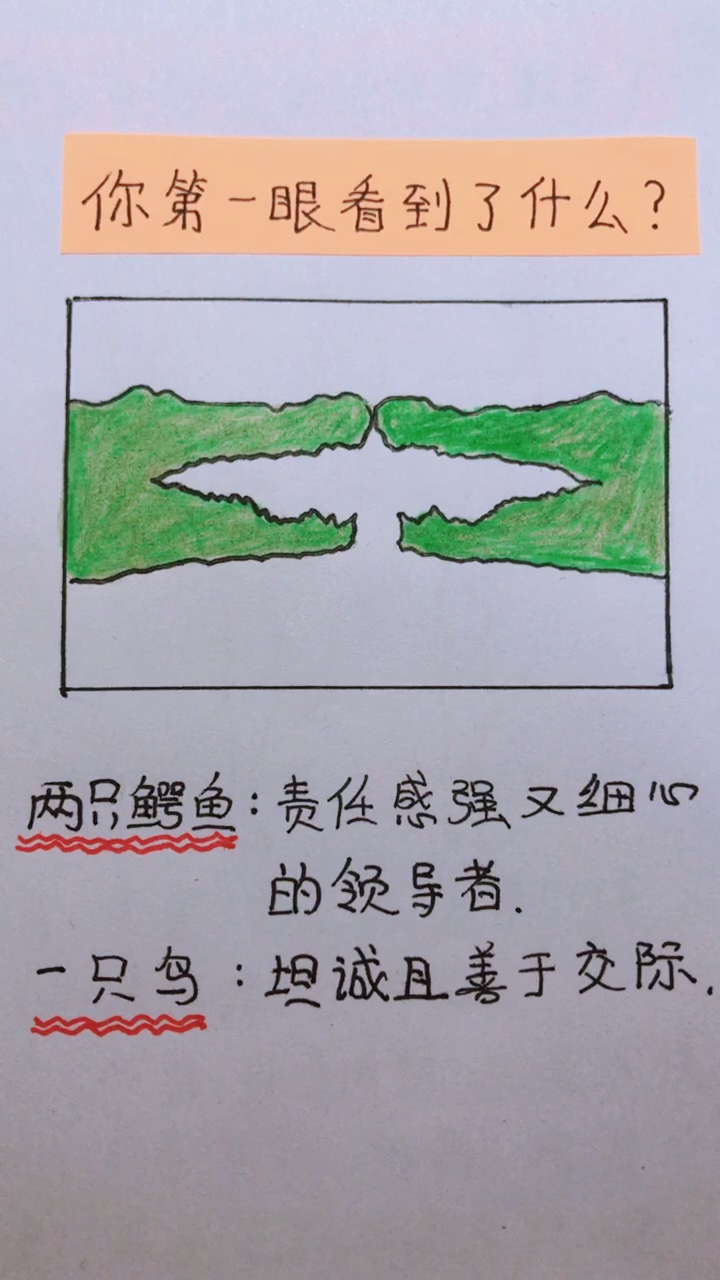 你第一眼看到什么?