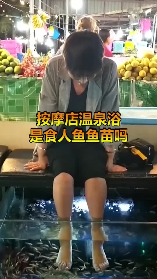 按摩店温泉鱼,是食人鱼鱼苗吗,看完后惊呆了