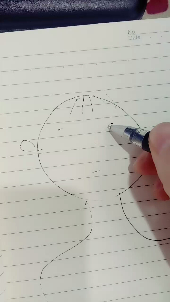 无聊的时候画个大头娃娃