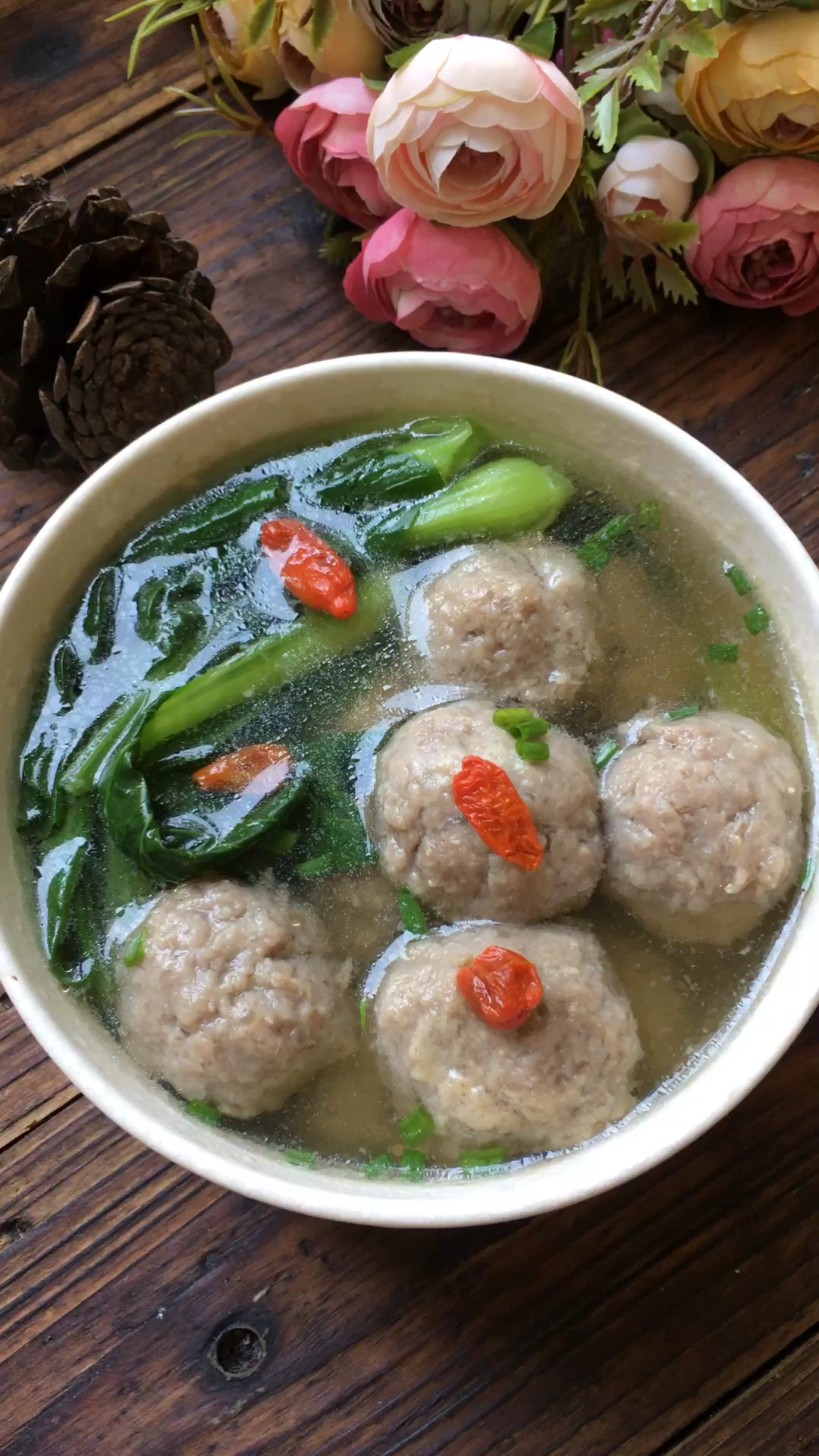 #优秀如我#芋泥牛肉丸子汤